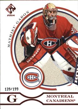 2003-04 Pacific Private Stock Reserve - Red #52 Mathieu Garon Front