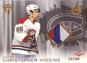 2003-04 Pacific Private Stock Titanium - Authentic Game-Worn Jersey Patch Variation #211 Chris Higgins Front