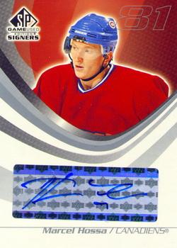 2003-04 SP Game Used - Signers #SPS-MH Marcel Hossa Front