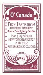 2003-04 Topps C55 - Minis O' Canada Back Red #82 Dick Tarnstrom Back
