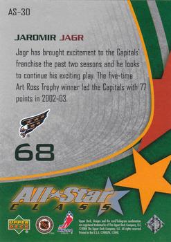 2003-04 Upper Deck - All-Star Class #AS-30 Jaromir Jagr Back