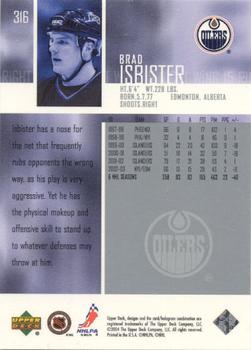 2003-04 Upper Deck - UD Exclusives Canadian #316 Brad Isbister Back
