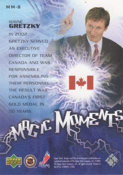 2003-04 Upper Deck - Magic Moments #MM-8 Wayne Gretzky Back
