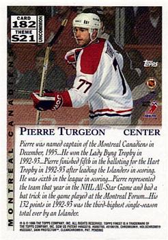 1995-96 Finest #182 Pierre Turgeon Back