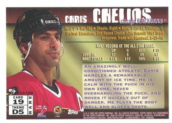 1995-96 Finest - Refractors #19 Chris Chelios Back