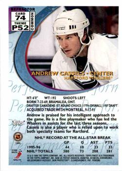 1995-96 Finest - Refractors #74 Andrew Cassels Back