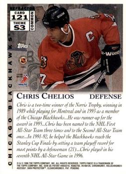 1995-96 Finest - Refractors #121 Chris Chelios Back