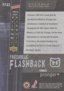 2003-04 Upper Deck Victory - Freshman Flashback #FF40 Chris Pronger Back