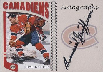 2004-05 In The Game Franchises Canadian - Autographs #A-BG Bernie Geoffrion Front