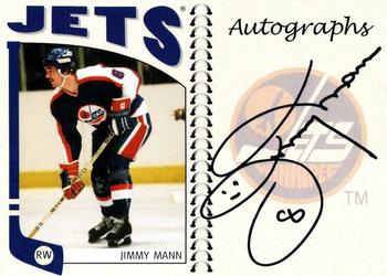2004-05 In The Game Franchises Canadian - Autographs #A-JMN Jimmy Mann Front