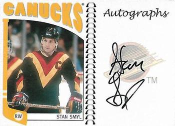 2004-05 In The Game Franchises Canadian - Autographs #A-SSM Stan Smyl Front