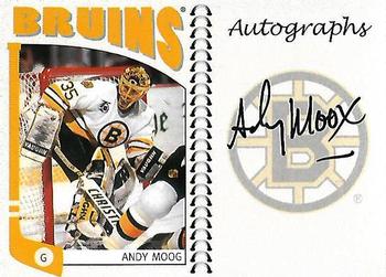 2004-05 In The Game Franchises US East - Autographs #A-AM1 Andy Moog Front
