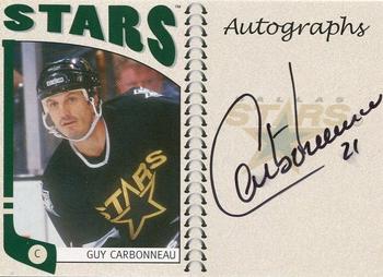 2004-05 In The Game Franchises US West - Autographs #A-GCA Guy Carbonneau Front