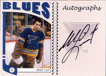 2004-05 In The Game Franchises US West - Autographs #A-ML Mike Liut Front