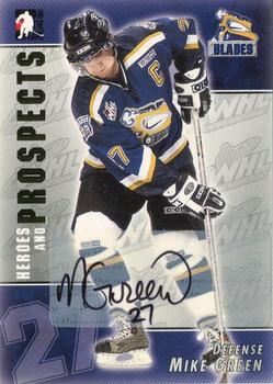 2004-05 In The Game Heroes and Prospects - Autographs #A-MGR Mike Green Front