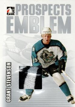2004-05 In The Game Heroes and Prospects - Emblems Silver #GUE-10 Grant Stevenson Front