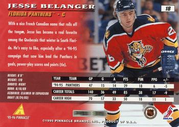 1995-96 Pinnacle #18 Jesse Belanger Back