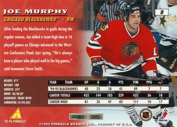 1995-96 Pinnacle #8 Joe Murphy Back