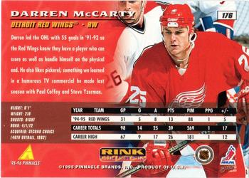 1995-96 Pinnacle - Rink Collection Artist's Proofs #176 Darren McCarty Back