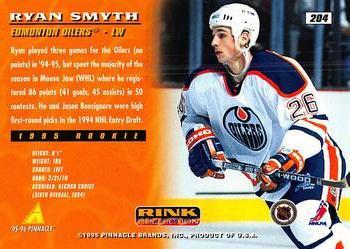 1995-96 Pinnacle - Rink Collection Artist's Proofs #204 Ryan Smyth Back