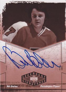 2004-05 UD Legendary Signatures - Autographs #BB Bill Barber Front