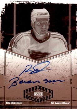 2004-05 UD Legendary Signatures - Autographs #RB Red Berenson Front