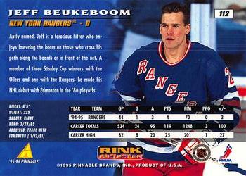 1995-96 Pinnacle - Rink Collection #112 Jeff Beukeboom Back