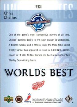 2004-05 Upper Deck - World's Best #WB28 Chris Chelios Back