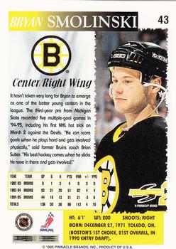 1995-96 Score #43 Bryan Smolinski Back