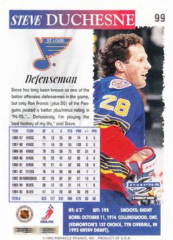 1995-96 Score #99 Steve Duchesne Back