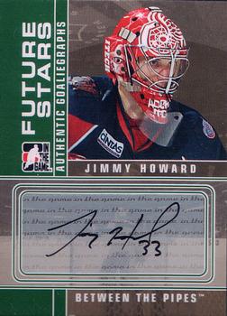 2008-09 In The Game Between The Pipes - Autographs #A-JH Jimmy Howard  Front