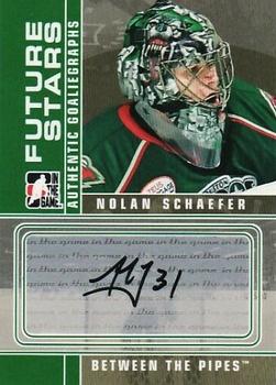 2008-09 In The Game Between The Pipes - Autographs #A-NS Nolan Schaefer  Front