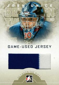 2008-09 In The Game Between The Pipes - Game-Used Jerseys #GUJ-41 Josh Unice  Front