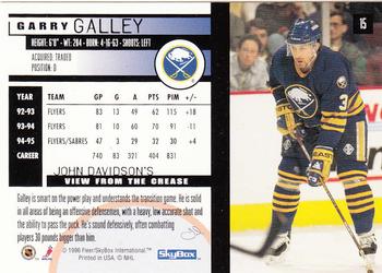 1995-96 SkyBox Impact #15 Garry Galley Back
