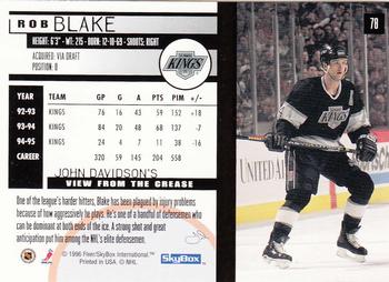 1995-96 SkyBox Impact #78 Rob Blake Back