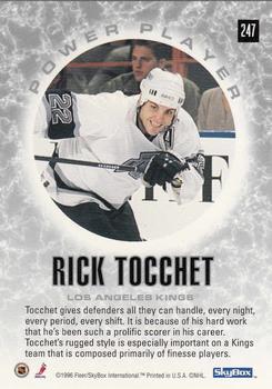 1995-96 SkyBox Impact #247 Rick Tocchet Back