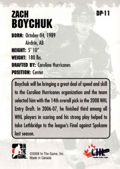 2008-09 In The Game Heroes and Prospects - Draft Picks #DP-11 Zach Boychuk Back