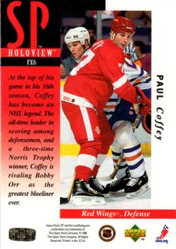 1995-96 SP - Holoview #FX6 Paul Coffey Back