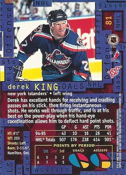 1995-96 Stadium Club #81 Derek King Back