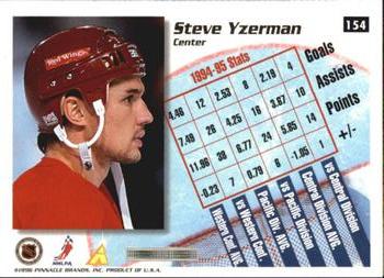 1995-96 Summit #154 Steve Yzerman Back