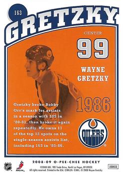 2008-09 O-Pee-Chee - Wayne Gretzky Tribute #163 Wayne Gretzky Back