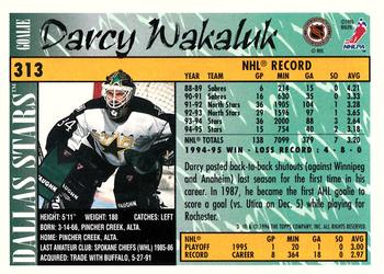 1995-96 Topps #313 Darcy Wakaluk Back