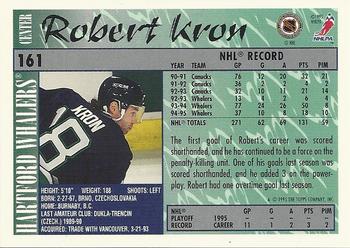 1995-96 Topps #161 Robert Kron Back