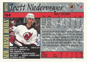 1995-96 Topps #164 Scott Niedermayer Back