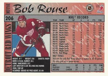 1995-96 Topps #206 Bob Rouse Back