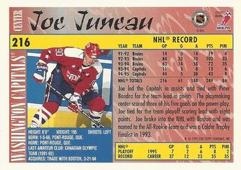 1995-96 Topps #216 Joe Juneau Back