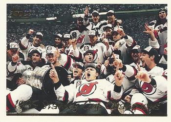 1995-96 Topps #218 1995 Stanley Cup Champions Front