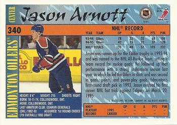 1995-96 Topps #340 Jason Arnott Back