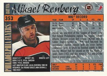 1995-96 Topps #353 Mikael Renberg Back