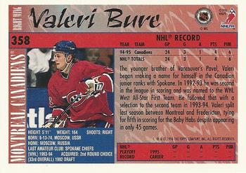 1995-96 Topps #358 Valeri Bure Back